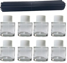 Reed Diffuser Bottles Empty 8 Pack 50ml Sticks 40pcs Aromatherapy