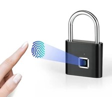 Fingerprint Padlock USB Charging Smart Locker Anti Theft Lock