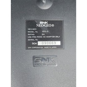 SNK Neo Geo AES Console Black Advanced Entertainment System Model NEO-0 Japan