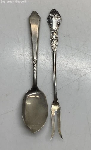 Mismatched Sterling Silver Fork and Spoon