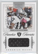 2012 National Treasures Franchise Favorites Materials 19/99 Denarius Moore 0f8