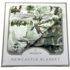 Mountain Moose Camo Bamboo Muslin 4 Layer Blanket 47" Baby Toddler Rayon NWT