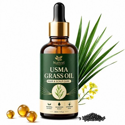 Hair Serum Oil For Dry and Brittle Hair - Softens, Smooths Hair Care - 30ml USA
