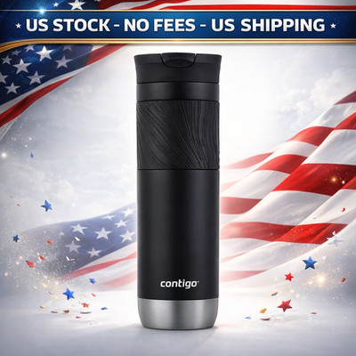 Contigo Byron 2.0 Stainless Steel Travel Mug Licorice Black 24 oz, No Fees