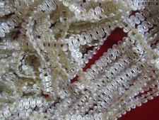 7 METERS Trim Lace Non-elastic Cream Silver 1cm elegant top fashion