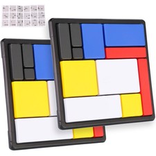 2 PCS Metal Logic Puzzle Brain Teaser Set 88 Small to Medium 11 pieces 