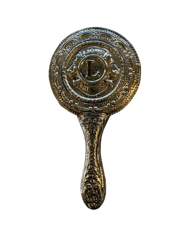 Lions Club International Pocket/Purse Silver Mirror-5 inches