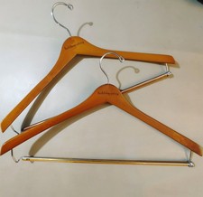Suit Hanger Hold Everything Wooden Metal Vintage Set Rustproof Finish Wardrobe