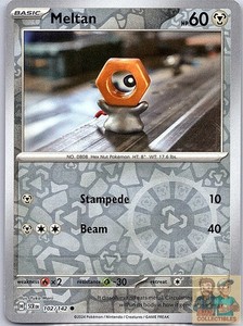 Meltan 102/142 Common Reverse Holo Stellar Crown
