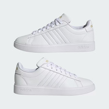 Adidas Grand Court 2.0 Womens size 8 White Cloudfoam Casual Sneaker FREE SHIPP 