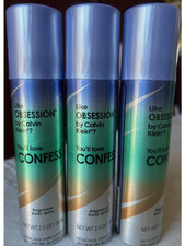 3 New Designer Imposters Confess by Parfums De Coeur Deodorant Body Spray 2.5oz