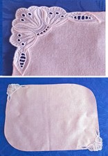 Platzdeckchen Servietten Platzmatte Untersetzer Stickerei Bmw. Rosa Gr. 42x32 cm