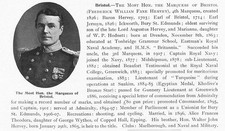 The Marquess of Bristol Frederick William Fane Hervey - Antique Print 1912