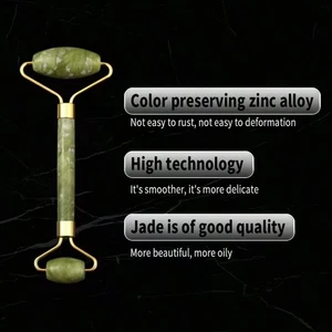 Jade Face Roller and Gua Sha Set, Green