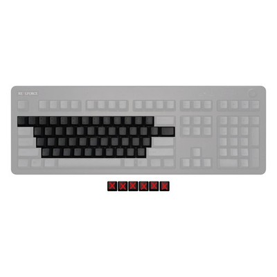 Realforce Topre R3 Alphas Keycap Set - Black/Dark Grey RF-M0347U