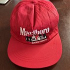 Vintage Marlboro Racing Team '92 Snapback Truckers Embroidered Red Hat Cap