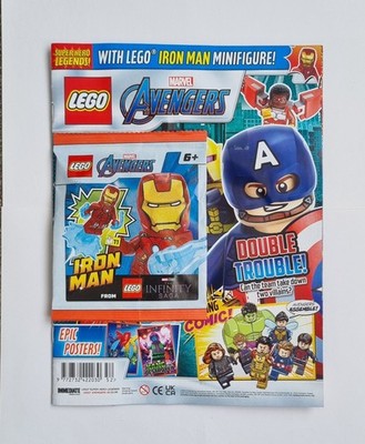 NEW LEGO MARVEL AVENGERS MAGAZINE #26 WITH EXCULSIVIE IRON MAN MINIFIGURE NEW