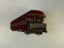 1980 The Great American Chicago Buckle Co. Brass Train Vintage Belt Buckle J276