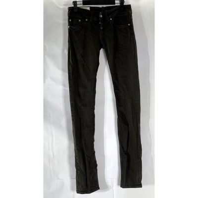 DONDUP Women's Black Solid Garment Dyed Kody Five-Pocket Skinny-Leg Jean SZ 26