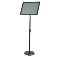 Uimoso Pedestal Sign Holder Adjustable Poster Stand 11 x 17 Inch Round Base
