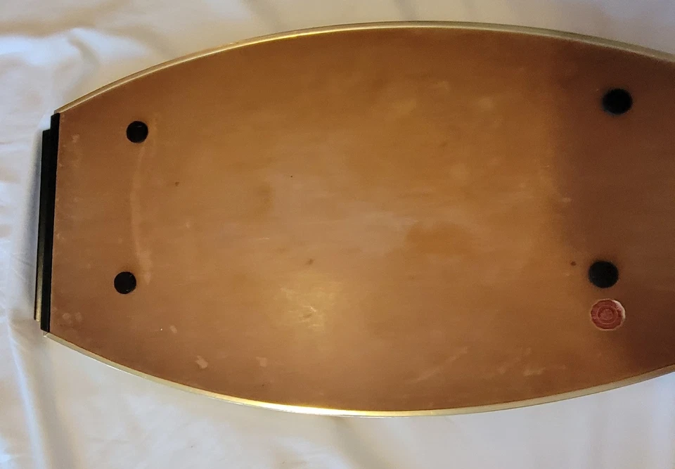 Vintage MB Red Bed Tray Made In Italy Mid Century Modern Trim MCM - Image 3 of 4