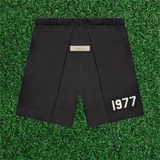 Fear of god essentials 1977 black shorts XXs-xxl fast shipping available 