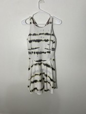 Lululemon Court Crush Dress Size 10 Transverse Yellow Multi Shelf Bra Everlux