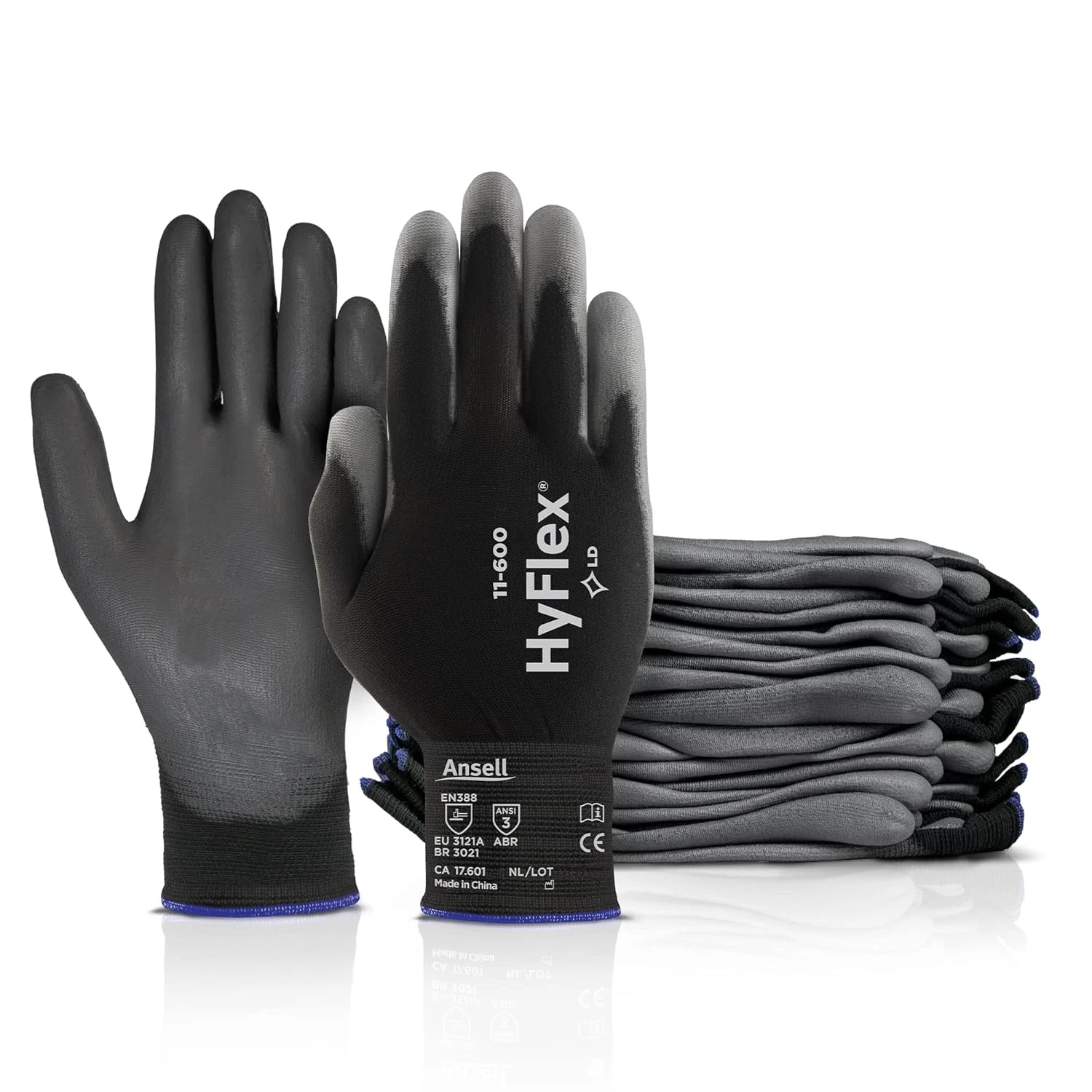 11-600 Multi-Purpose Light Duty Industrial Gloves W/ Palm Coating for Metal Fabr