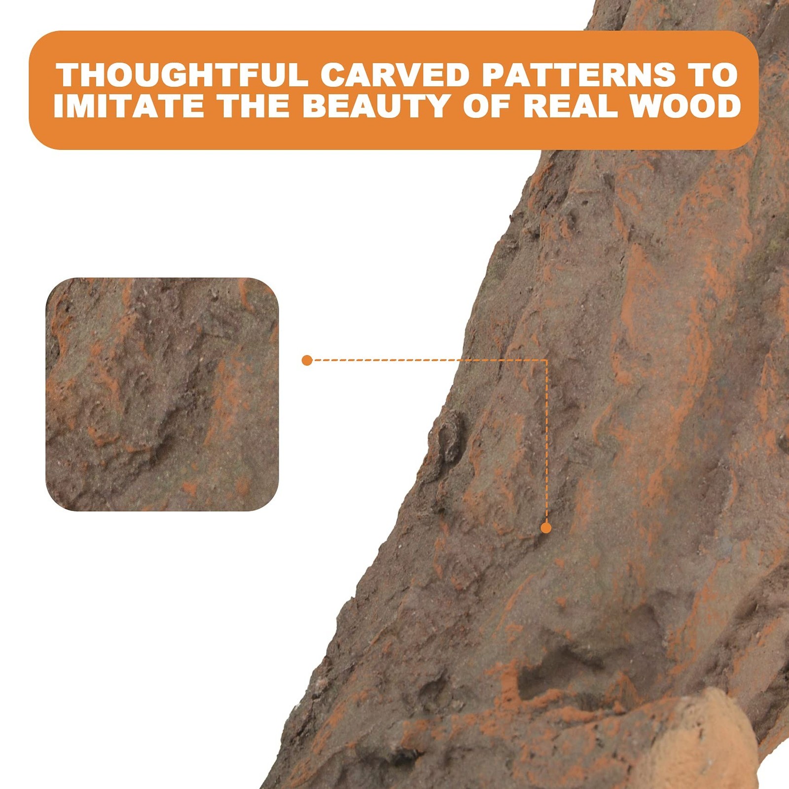 Skyflame 3 pcs Ceramic Gas Fireplace Logs, Decoration Artificial for All Type...