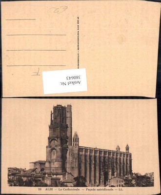 380643,Kirche Albi La Cathedrale Facade meridionale 