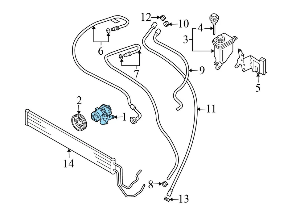 Bomba de dirección asistida Porsche Cayenne 2003-2006 4,5 L 94831405004 Foto 4 de 4
