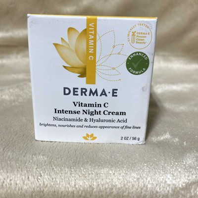 NEW. DERMA-E Vitamin C Intense Night Cream, 2 oz (56 g)