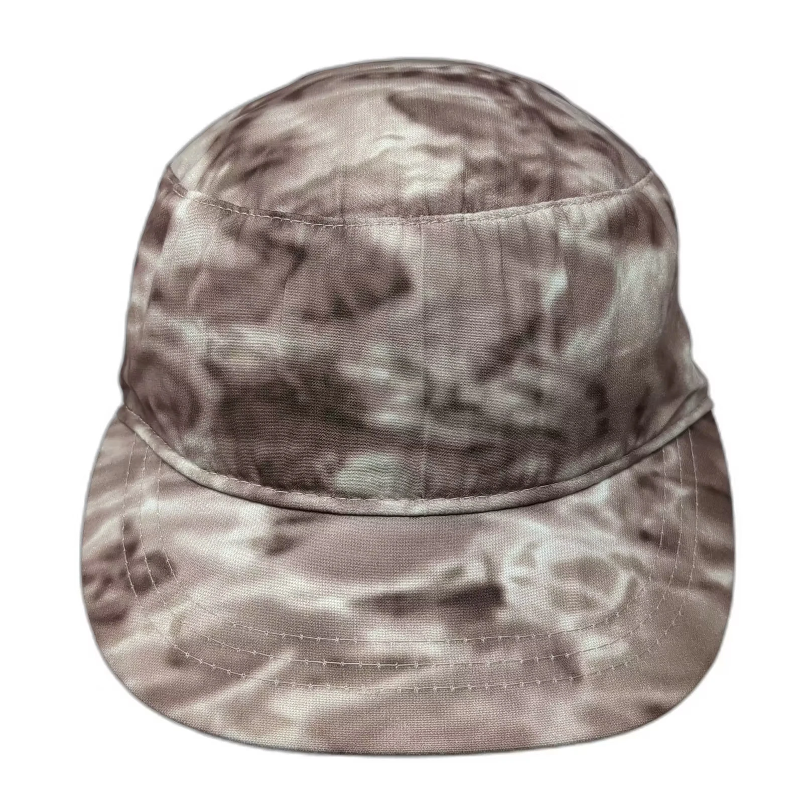 Aqua Design Army Cap Brown White Hat Tie Dye Adjustable OS UPF 50 Aqua Shield