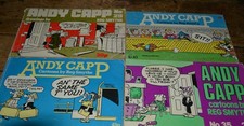 4 x Vintage Andy Capp Cartoon Books Job Lot Bundle Nos. 29, 35, 40 & 43