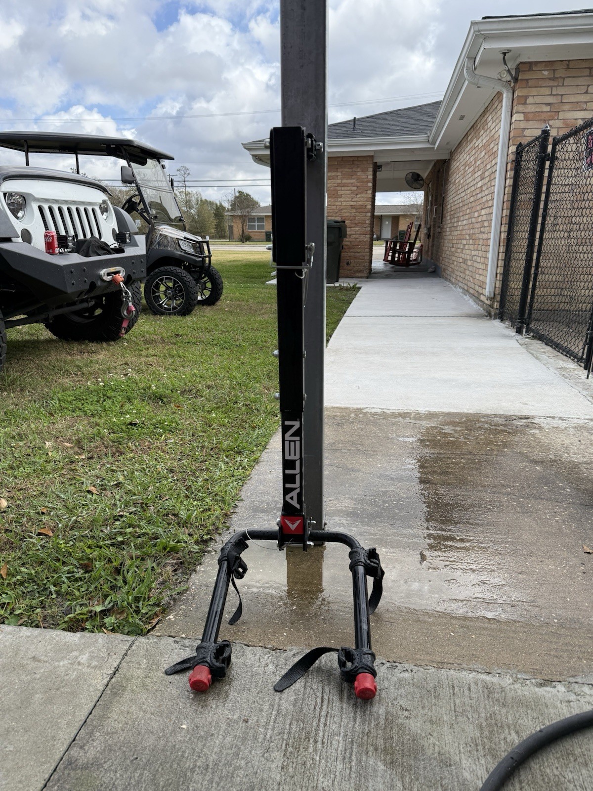 Hitch-Mounted Bike Rack . Never Been Used. Great condition.