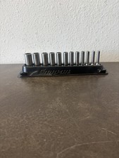 SNAP-ON 112STMMY 12PC 6-POINT METRIC FLANK DRIVE DEEP SOCKET SET (5-15MM)