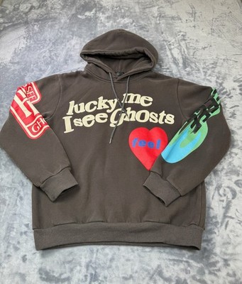 Lucky Me I See Ghosts Hoodie Kanye West Kid Cudi Inspired Size L Camp Flog Gnaw