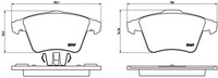 Bremsbelagsatz, Scheibenbremse P 85 106 Brembo FüR VW