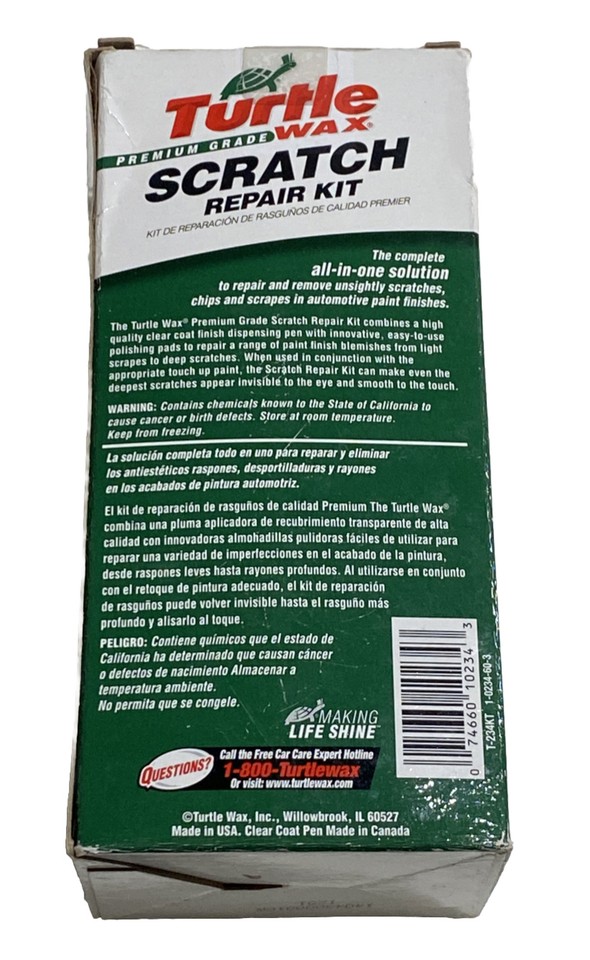 Turtle wax premium scratch repair kit allinonesolution 74660102343