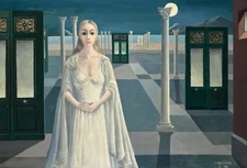 PAUL DELVAUX Surrealism Art Poster or Canvas Print "L'Imperatrice"