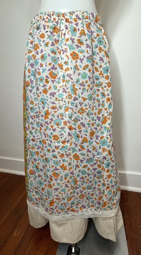 Maxi gonna vintage anni 70 Chessa Davis arazzo pizzo velluto - Foto 9 di 16
