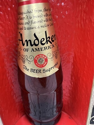 VTG Andeker Of America The Beer Supreme Pabst Lighted Bottle VTG Andeker Of America The Beer Supreme Pabst Lighted Bottle