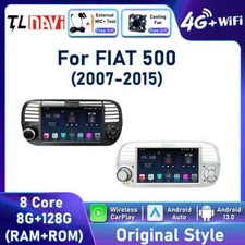 Per Fiat 500 2007-2015 Carplay Lettore Multimediale Schermo GPS Autoradio Android 4G