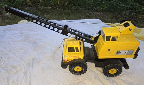 Vintage 80's Tonka Turbo Diesel XMB-975 Clam Bucket Crane Truck Missing Bucket