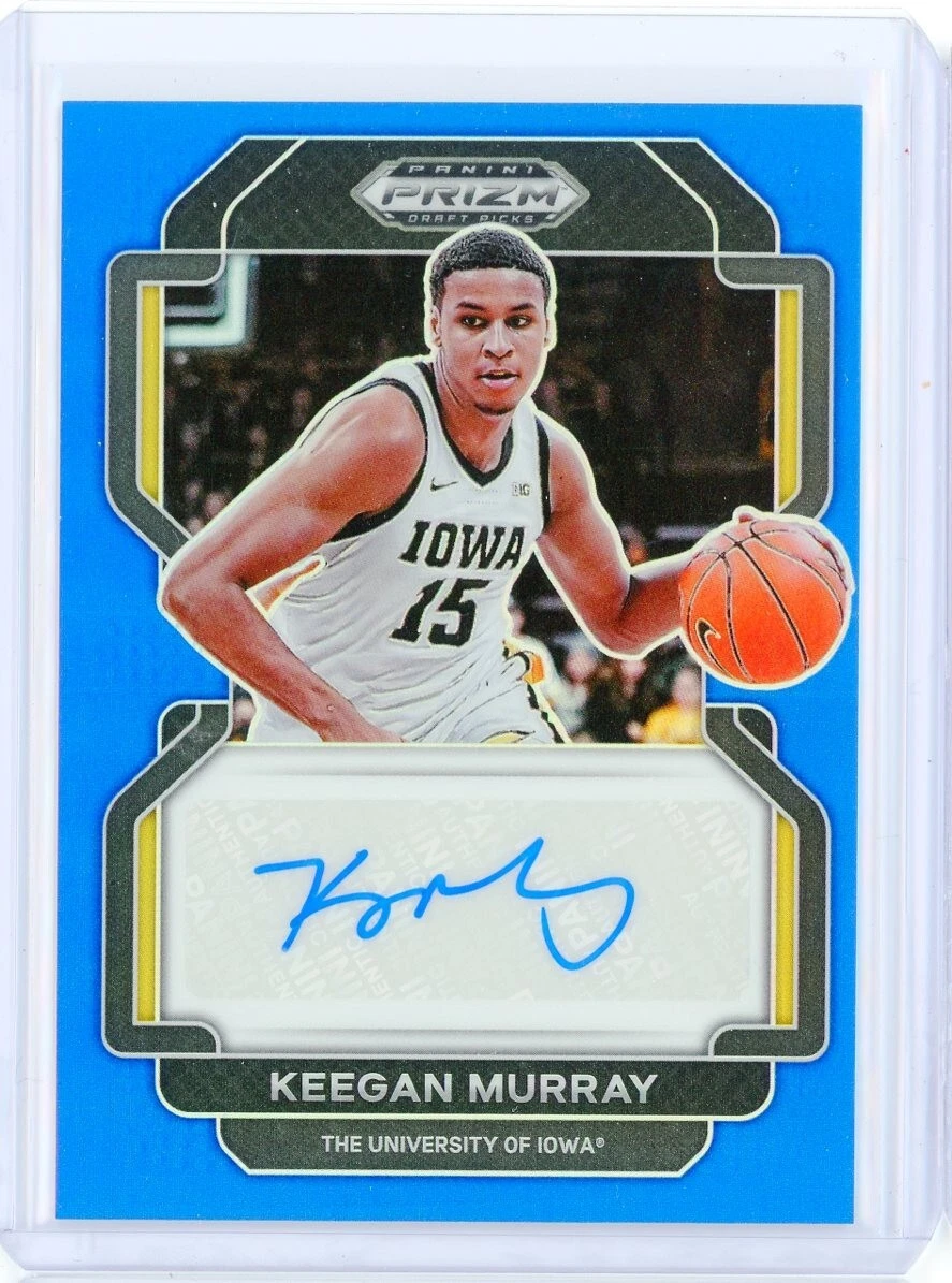 2022-23 Panini Prizm Draft KEEGAN MURRAY Blue AUTO Autograph RC Rookie 11/149