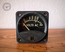 Voltmeter Indicator New Old Stock with tag PN 43VAA201 Voltmeter Indicator New Old Stock with tag PN 43VAA201
