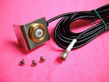 3/4" NMO STAINLESS STEEL L BRACKET FENDER MOUNT WITH MINI UHF MADE IN USA