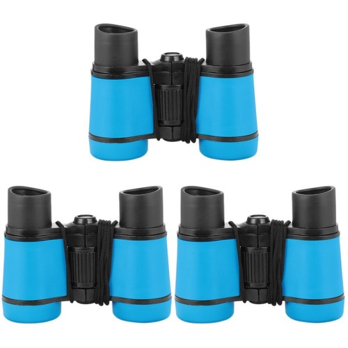 3 pcs 4x enfants jumelles jouet Telescope double tube jouet d'exploration