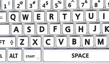 English US Large Letters Keyboard Stickers White background Online-Welcome