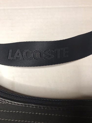 Lacoste Small Shoulder Bag Silver Hardware Metal Alligator Logo - Picture 6 of 12